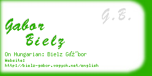 gabor bielz business card